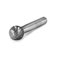 Борфреза сферическая (D) 18 твердосплавная ВК8 dхв-ка=10 мм Х-образная насечка Beltools Борфреза сферическая (D) 18 твердосплавная ВК8 dхв-ка=10 мм Х-образная насечка Beltools