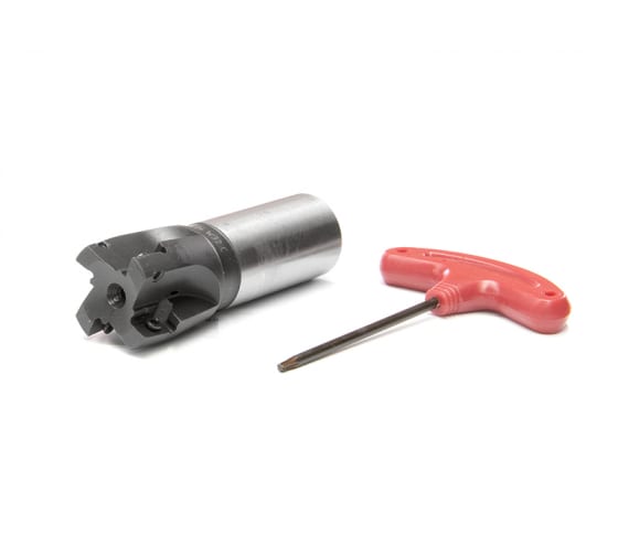 Фреза концевая 40 с механическим креплением 4гр пл-н APKT 1604.. Z=4 ц/х Weldon=32 СОЖ AE390-R040.16.04.W32.C «Русский Инструмент» (РИ)