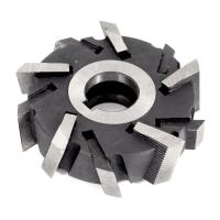 Фреза трехсторонняя 100х28х27 Z=10 со вставными рифлеными ножами Р6М5 ГОСТ 1669-78 Фреза трехсторонняя 100х28х27 Z=10 со вставными рифлеными ножами Р6М5 ГОСТ 1669-78