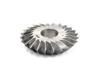 Фреза двухугловая несимметричная насадная 75х16х65грх15гр Р9Ф dпос=22мм Фреза двухугловая несимметричная насадная 75х16х65грх15гр Р9Ф dпос=22мм