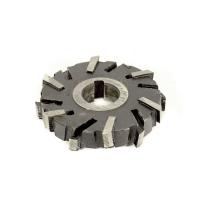 Фреза трехсторонняя 100х18х27 Z=12 со вставными рифлеными ножами Р6М5 ГОСТ 1669-78 Фреза трехсторонняя 100х18х27 Z=12 со вставными рифлеными ножами Р6М5 ГОСТ 1669-78