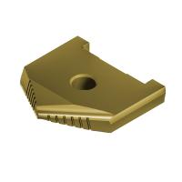 Сверло перовое (пластина) 27 Р6М5 по металлу TiN 2000-1205 ГОСТ 25526-82 Beltools