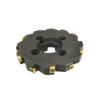 Фреза трехсторонняя 200х20х60 с механическим креплением тангенциально расположенных 4гр пл-н CNHQ 1311 Z=14 (2х7) с фланцем AS390-R200.20.07.C60 NOX «Русский Инструмент» (РИ)