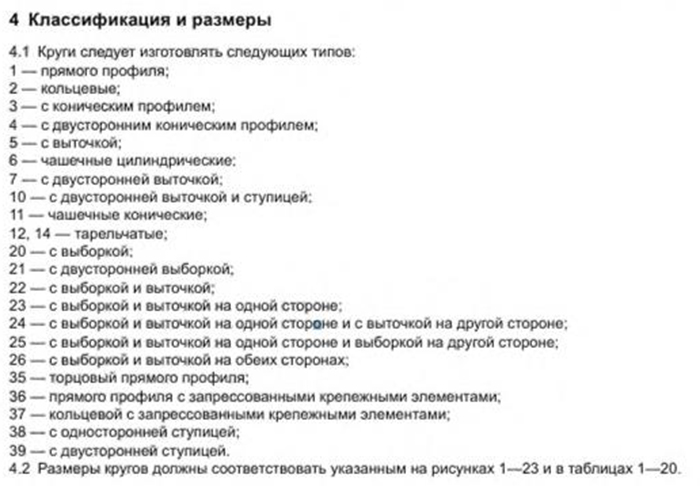 Шлифовальные круги Шлифовальные круги