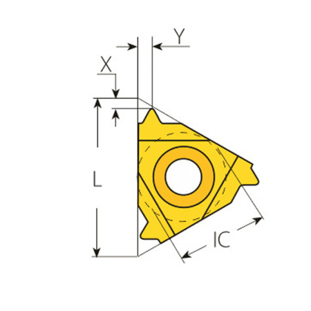 Пластина резьбовая наружная трубная резьба Whitworth 55⁰ 22ER07W MP25T «Русский Инструмент» (РИ)