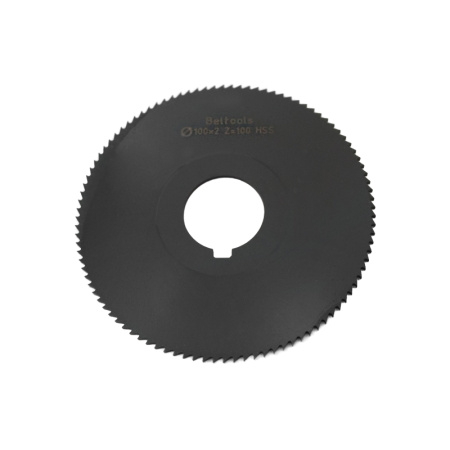 Фреза прорезная 100х2х27 Z=100 тип 1 со ступицей и ш/п HSS Nit ГОСТ 2679-93 Beltools Фреза прорезная 100х2х27 Z=100 тип 1 со ступицей и ш/п HSS Nit ГОСТ 2679-93 Beltools