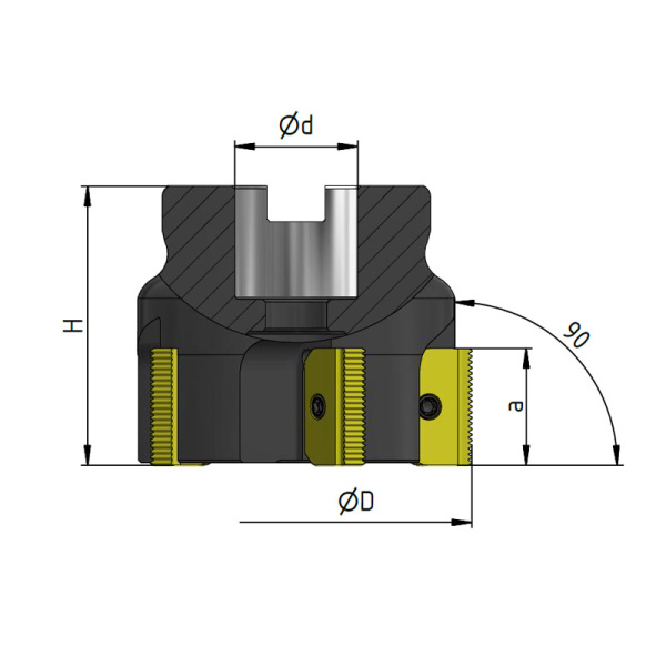 Фреза насадная резьбонарезная  63 с механическим креплением 2гр пл-н 21N/E Z=5 dпос=22мм AR100-R063.21.05.A22 «Русский Инструмент» (РИ) Фреза насадная резьбонарезная  63 с механическим креплением 2гр пл-н 21N/E Z=5 dпос=22мм AR100-R063.21.05.A22 «Русский Инструмент» (РИ)