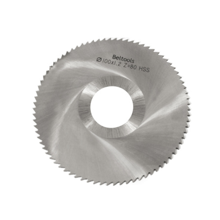 Фреза прорезная 100х1,2х27 Z=80 тип 1 со ступицей, без ш/п HSS ГОСТ 2679-93 Beltools