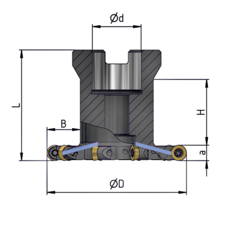 Фреза дисковая 63х8х22 R=4 с механическим креплением круглых пл-н RDEW 0803MOT Z=8 СОЖ AS100-R063.08.08.A22.C NOX «Русский Инструмент» (РИ) Фреза дисковая 63х8х22 R=4 с механическим креплением круглых пл-н RDEW 0803MOT Z=8 СОЖ AS100-R063.08.08.A22.C NOX «Русский Инструмент» (РИ)