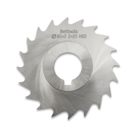 Фреза прорезная 80х2х22 Z=20 тип 3 со ступицей и ш/п HSS ГОСТ 2679-93 Beltools Фреза прорезная 80х2х22 Z=20 тип 3 со ступицей и ш/п HSS ГОСТ 2679-93 Beltools