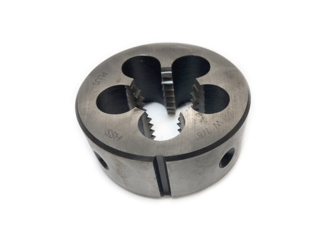 Плашка дюймовая 7/8'' 9 ниток BSW HSS D=55мм резьба Уитворта Titex Плашка дюймовая 7/8'' 9 ниток BSW HSS D=55мм резьба Уитворта Titex