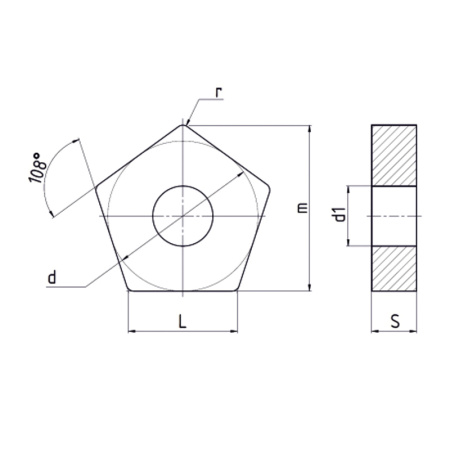 Пластина сменная пятигранная PNEA 110408 PP30C «Русский Инструмент» (РИ) Пластина сменная пятигранная PNEA 110408 PP30C «Русский Инструмент» (РИ)