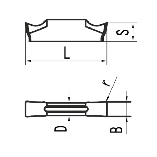 Пластина для отрезания и точения канавок MGMN200-C MP25G «Русский Инструмент» (РИ) Пластина для отрезания и точения канавок MGMN200-C MP25G «Русский Инструмент» (РИ)