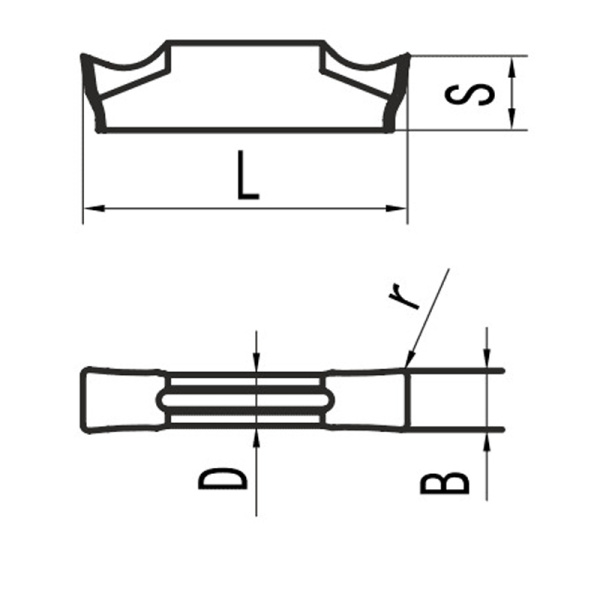 Пластина для отрезания и точения канавок MGMN600-M MP25G «Русский Инструмент» (РИ) Пластина для отрезания и точения канавок MGMN600-M MP25G «Русский Инструмент» (РИ)