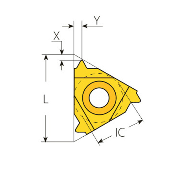 Пластина резьбовая наружная метрическая резьба ISO 60⁰ 16ER3.00ISO MP25T «Русский Инструмент» (РИ) Пластина резьбовая наружная метрическая резьба ISO 60⁰ 16ER3.00ISO MP25T «Русский Инструмент» (РИ)