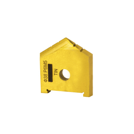 Сверло перовое (пластина) 38 Р6М5 по металлу TiN 2000-1221 ГОСТ 25526-82 Сверло перовое (пластина) 38 Р6М5 по металлу TiN 2000-1221 ГОСТ 25526-82