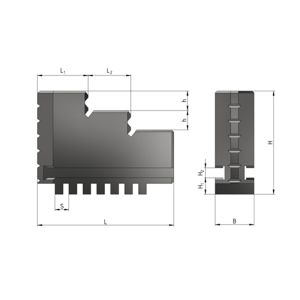 Кулачки к патрону токарному 80 3шт компл. прямые полка 5,8 ширина 12 J=7 L=32 мм, высота 33 Beltools Кулачки к патрону токарному 80 3шт компл. прямые полка 5,8 ширина 12 J=7 L=32 мм, высота 33 Beltools