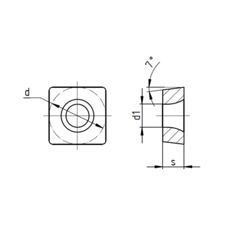 Пластина сменная квадратная SCMT 09T308-TR KC20D «Русский Инструмент» (РИ) Пластина сменная квадратная SCMT 09T308-TR KC20D «Русский Инструмент» (РИ)