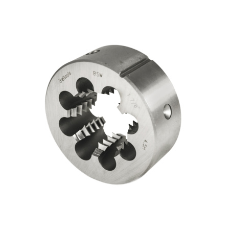 Плашка дюймовая 1 7/8'' 4,5 ниток BSW D=90мм резьба Уитворта Beltools Плашка дюймовая 1 7/8'' 4,5 ниток BSW D=90мм резьба Уитворта Beltools