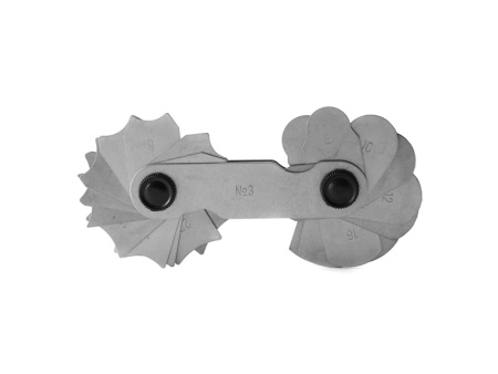 Шаблон радиусный (радиусомер) №3 (R7;8;9;10;11;12;14;16;18;20;22;25) Шаблон радиусный (радиусомер) №3 (R7;8;9;10;11;12;14;16;18;20;22;25)