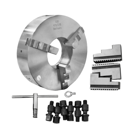Патрон токарный 500-ПТ 3-x кулачковый К11/С15 (посадка конус 15=285,775) с обратными кулачками Beltools Патрон токарный 500-ПТ 3-x кулачковый К11/С15 (посадка конус 15=285,775) с обратными кулачками Beltools
