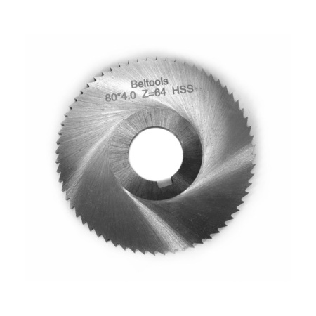 Фреза прорезная 80х4х22 Z=64 тип 1 со ступицей и ш/п HSS ГОСТ 2679-93 Beltools Фреза прорезная 80х4х22 Z=64 тип 1 со ступицей и ш/п HSS ГОСТ 2679-93 Beltools