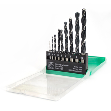 Набор сверл ф 1-10мм HSS 10шт (шаг 1 мм) в пластмассовом футляре Beltools Набор сверл ф 1-10мм HSS 10шт (шаг 1 мм) в пластмассовом футляре Beltools