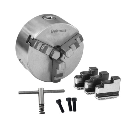 Патрон токарный 125-ПТ 3-x кулачковый (7100-0003П) К11 с обратными кулачками Beltools Патрон токарный 125-ПТ 3-x кулачковый (7100-0003П) К11 с обратными кулачками Beltools