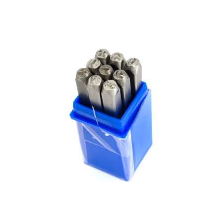 Клеймо цифровое 4 сталь 9 шт Клеймо цифровое 4 сталь 9 шт