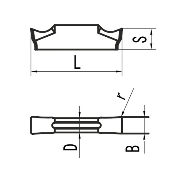 Пластина для отрезания и точения канавок TDC4 MP25G «Русский Инструмент» (РИ) Пластина для отрезания и точения канавок TDC4 MP25G «Русский Инструмент» (РИ)