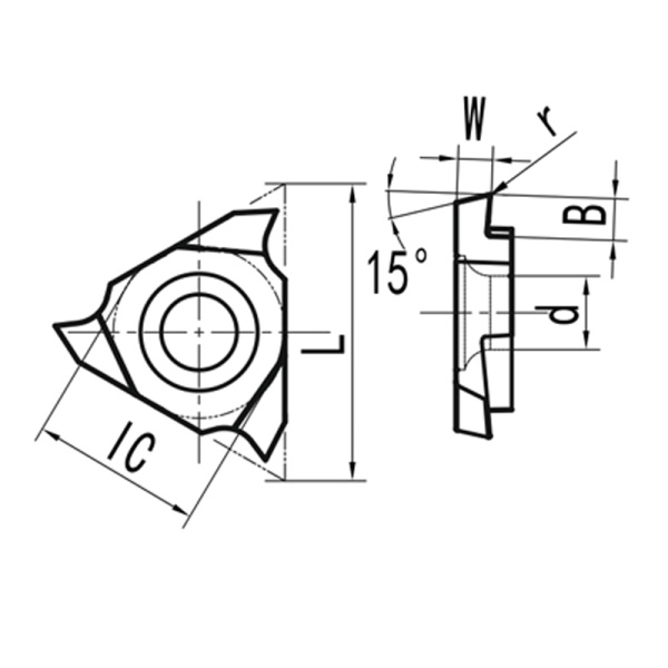 Пластина для отрезания левая TGF32L075-S15R N20 «Русский Инструмент» (РИ) Пластина для отрезания левая TGF32L075-S15R N20 «Русский Инструмент» (РИ)
