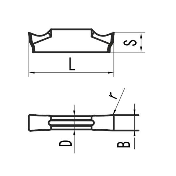 Пластина для отрезания и точения канавок MGMN200-M MP25G «Русский Инструмент» (РИ) Пластина для отрезания и точения канавок MGMN200-M MP25G «Русский Инструмент» (РИ)