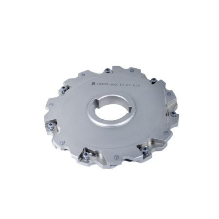 Фреза трехсторонняя 160х13х40 с механическим креплением 4гр пл-н с тан. креплением ZNHX T6 Z=14 (2х7) AS490-160.13.07.D40 «Русский Инструмент» (РИ)