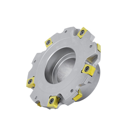 Фреза трехсторонняя 125х14х40 с механическим креплением 4гр пл-н с тан. креплением ZNHX 07 Z=10 (2х5) с фланцем AS490-R125.14.05.B40 «Русский Инструмент» (РИ)