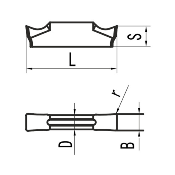 Пластина для отрезания TDC2-LH N20 «Русский Инструмент» (РИ) Пластина для отрезания TDC2-LH N20 «Русский Инструмент» (РИ)