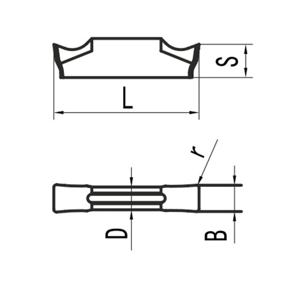 Пластина для отрезания и точения канавок MGMN150-G MP25G «Русский Инструмент» (РИ) Пластина для отрезания и точения канавок MGMN150-G MP25G «Русский Инструмент» (РИ)