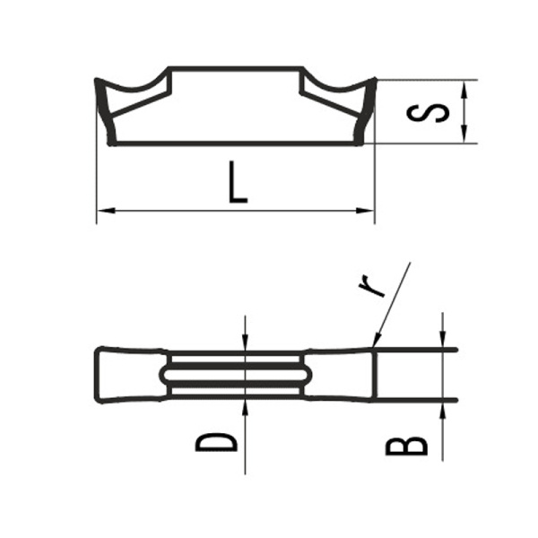 Пластина для отрезания и точения канавок MGMN200-T MP25G «Русский Инструмент» (РИ) Пластина для отрезания и точения канавок MGMN200-T MP25G «Русский Инструмент» (РИ)