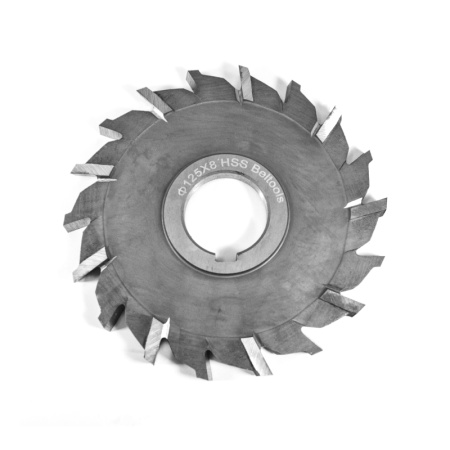 Фреза трехсторонняя 125х8х32 Z=18 тип 2 HSS разнонаправленный зуб ГОСТ 28527-90 Beltools Фреза трехсторонняя 125х8х32 Z=18 тип 2 HSS разнонаправленный зуб ГОСТ 28527-90 Beltools