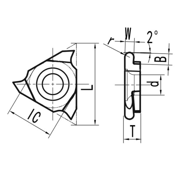 Пластина для точения радиусных канавок правая TGF32R100-R0.5 MP20G «Русский Инструмент» (РИ) Пластина для точения радиусных канавок правая TGF32R100-R0.5 MP20G «Русский Инструмент» (РИ)