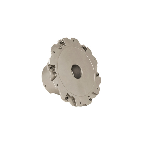 Фреза трехсторонняя 100х4х27 с механическим креплением 4гр пл-н с тан. креплением ZNHX 02 Z=12 (2х6) с фланцем AS490-R100.04.06.A27 «Русский Инструмент» (РИ)