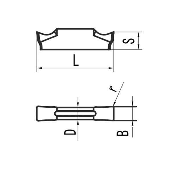 Пластина для отрезания и точения канавок TDC2 MP25G «Русский Инструмент» (РИ) Пластина для отрезания и точения канавок TDC2 MP25G «Русский Инструмент» (РИ)