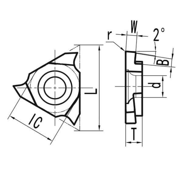 Пластина для прорезки глубоких канавок левая TGF32L050L220 MP20G «Русский Инструмент» (РИ) Пластина для прорезки глубоких канавок левая TGF32L050L220 MP20G «Русский Инструмент» (РИ)