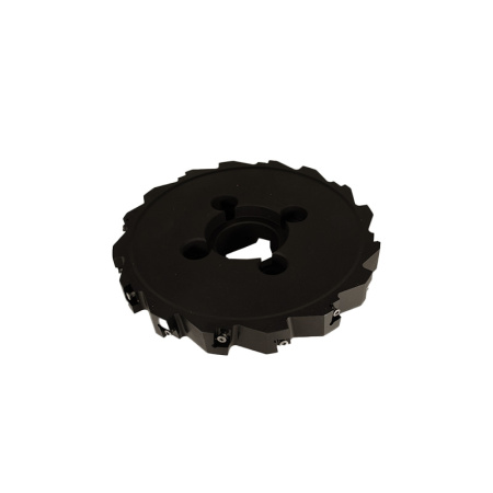 Фреза трехсторонняя 250х25х60 с механическим креплением тангенциально расположенных 4гр пл-н CNHQ 1606 Z=16 (2х8) с фланцем AS390-R250.25.08.C60 NOX «Русский Инструмент» (РИ)