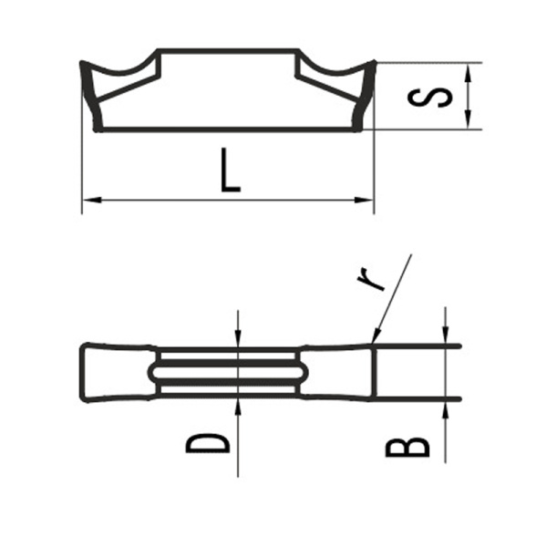 Пластина для отрезания MGGN150-S06R MP25G «Русский Инструмент» (РИ) Пластина для отрезания MGGN150-S06R MP25G «Русский Инструмент» (РИ)