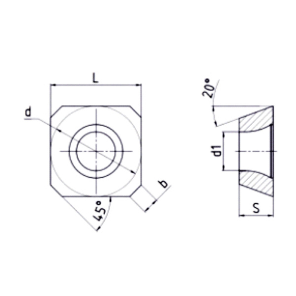 Пластина сменная квадратная SEKT 1204AFTN-RM HP10 «Русский Инструмент» (РИ) Пластина сменная квадратная SEKT 1204AFTN-RM HP10 «Русский Инструмент» (РИ)