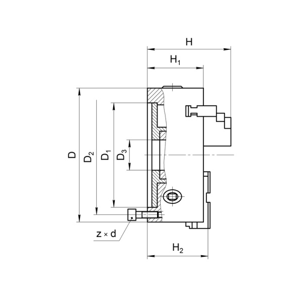 Патрон токарный 80-ПТ 3-x кулачковый (7100-0001П) К11 с обратными кулачками Beltools Патрон токарный 80-ПТ 3-x кулачковый (7100-0001П) К11 с обратными кулачками Beltools