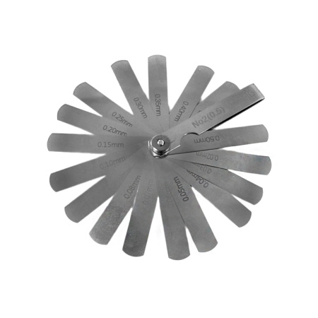 Набор щупов №2 70мм (0,02-0,5) (17шт) Beltools Набор щупов №2 70мм (0,02-0,5) (17шт) Beltools