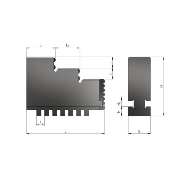 Кулачки к патрону токарному 80 3шт компл. обратные полка 5,8 ширина 12 J=7 L=32 мм, высота 33 Beltools Кулачки к патрону токарному 80 3шт компл. обратные полка 5,8 ширина 12 J=7 L=32 мм, высота 33 Beltools