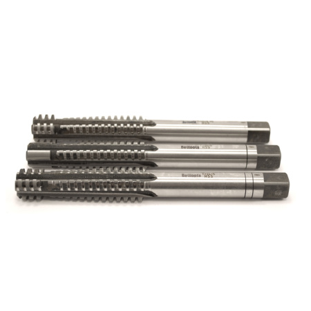 Метчик трапецеидальный Tr24х5 машинно-ручной (HSS) 3шт компл. L=190мм Beltools