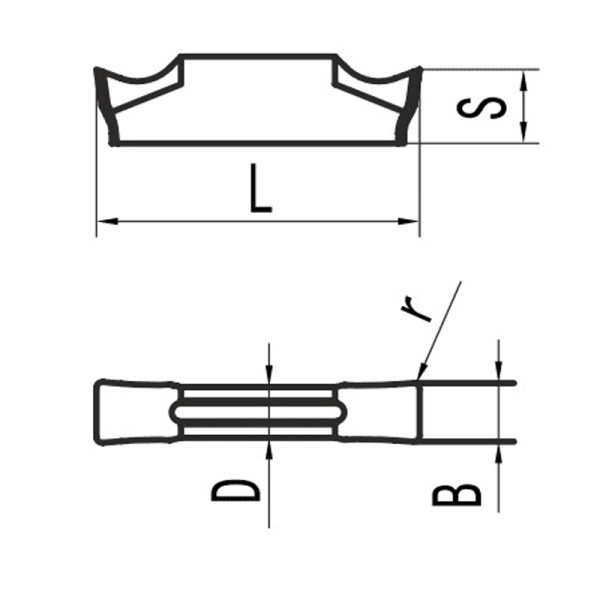 Пластина для профильного точения и точения галтелей MRMN200-M MP25G «Русский Инструмент» (РИ) Пластина для профильного точения и точения галтелей MRMN200-M MP25G «Русский Инструмент» (РИ)
